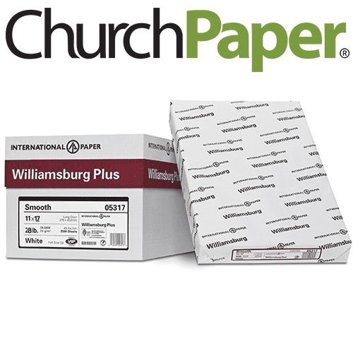 Williamsburg 11 x 17 28/70 White Paper 500 Sheets/Ream